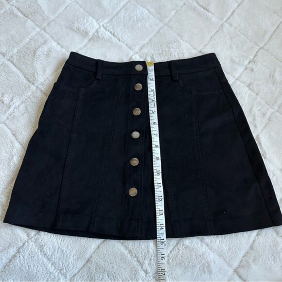 Zara TRF Collection | Black Front Button up skirt | Size Small - Picture 10 of 11